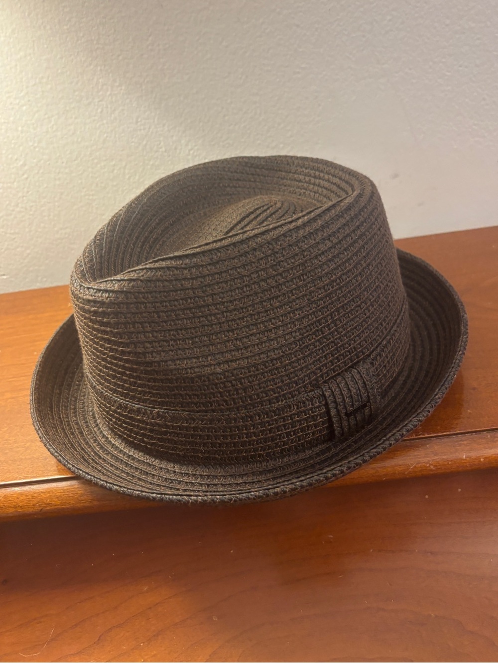 Bailey 1922 Billy Braid Fedora Hat Medium Like New Brown Woven Poly Straw